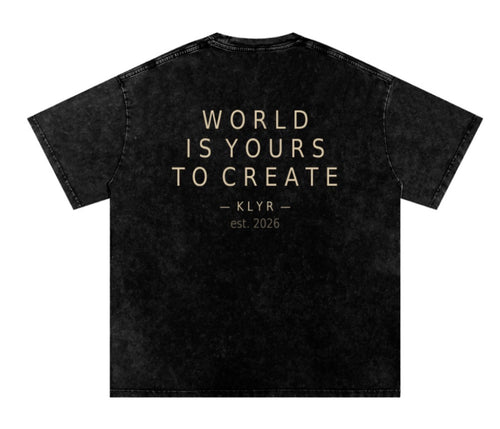 KLYR Black Oversized Tee